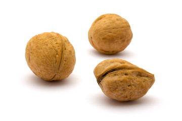 Three walnuts