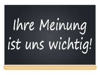 Obraz premium Meinungsumfrage