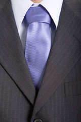 blue necktie