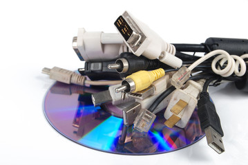 Computer plugs and DVD
