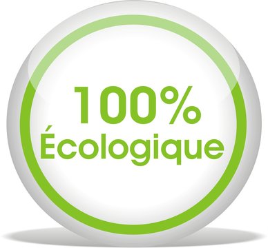 bouton 100% écologique