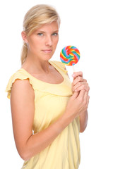 Woman with sweets