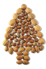 albero di natale di frutta secca