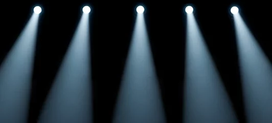 Abwaschbare Fototapete Licht und Schatten Bühnenbeleuchtung