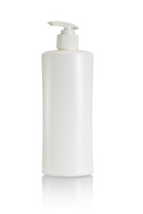 Plastic bottle of skin care product