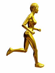 Golden Girl jogging