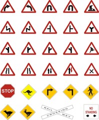 road sign icons