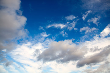 Obraz premium The sky with clouds for a background