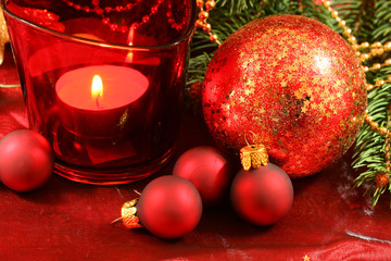 Fototapeta na wymiar Christmas czerwone dekoracji