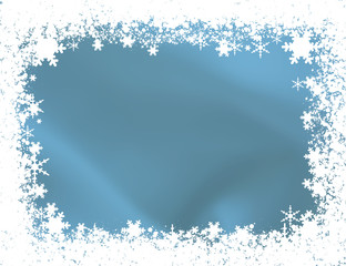 Fototapeta premium Snowflake Border