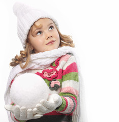 girl in winter clothes