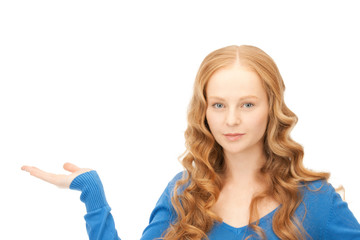 Fototapeta premium confident woman with business card