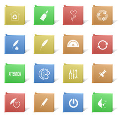 Vector set of cardboard boxes