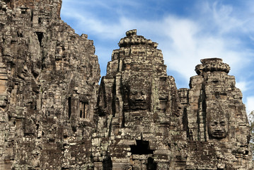Naklejka premium Faces of Bayon, Angkor Wat, Cambodia