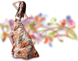 girl wearing a summer dress