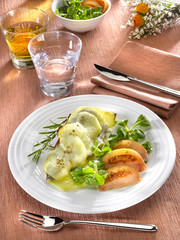 filet de loup de mer en croûte - fillet of sea bass