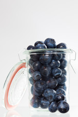 Blaubeeren im Glas