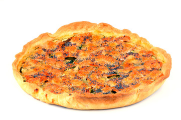 tarte au saumon et courgettes