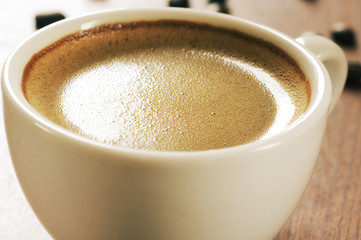 Cup of coffee close-up