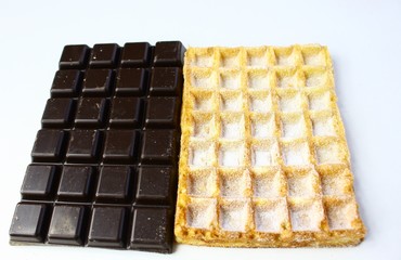 gaufre et chocolat