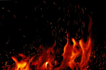 Fototapeta na wymiar Fire and flames