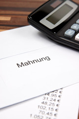 Mahnung Brief