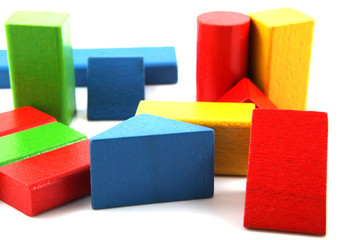 Wooden building blocks