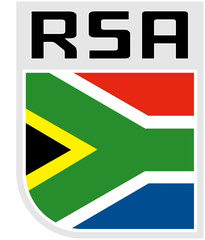 icon flag of republic of south africa rsa