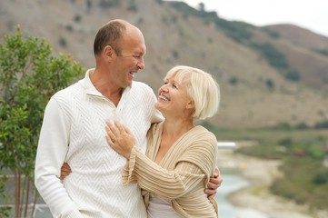 Fototapeta premium Middle-aged couple outdoors