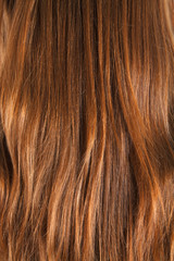Woman brown hair close-up | Texture