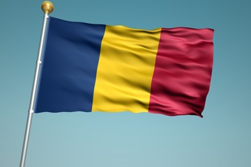 チャドの国旗