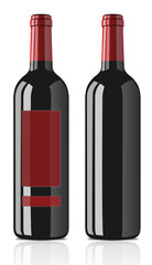 Bouteille de vin rouge classé