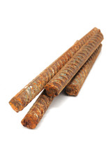 Rusty Metal Rods Isolated on White Background