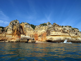 Fototapeta na wymiar Wybrzeżu Algarve między Lagos i Cap Vincent