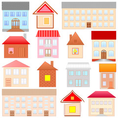 houses set as real estate collection
