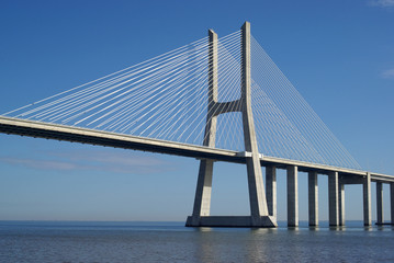Obraz premium Vasco da Gama bridge in Lisbon, Portugal