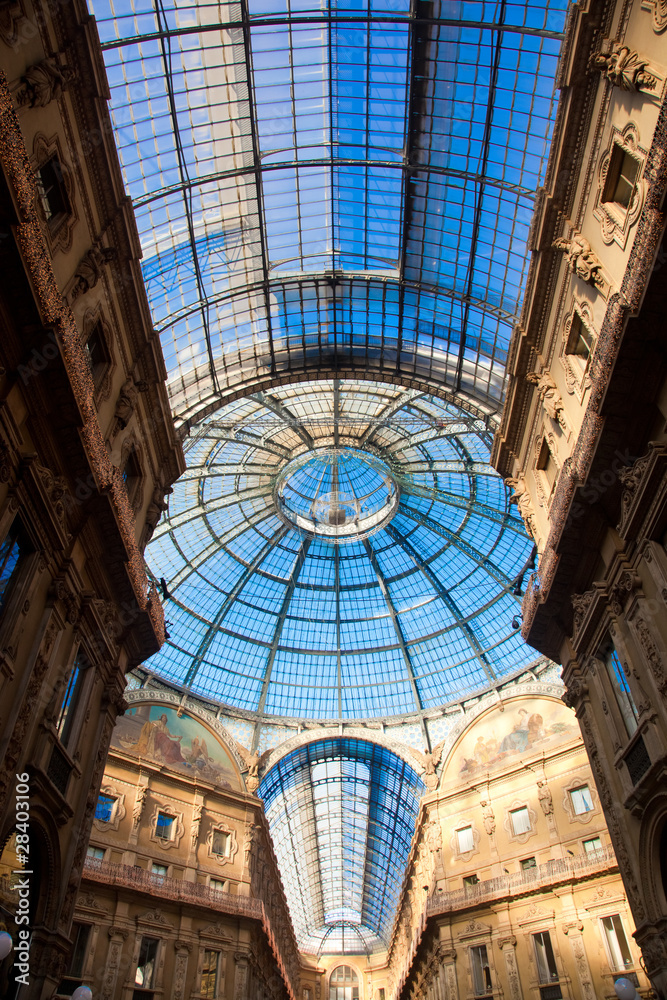 Wall mural vittorio emanuele gallery in milan