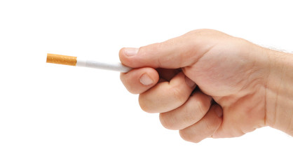 hand gives a cigarette