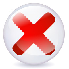 Obraz premium Cancel Crystal Ball Icon