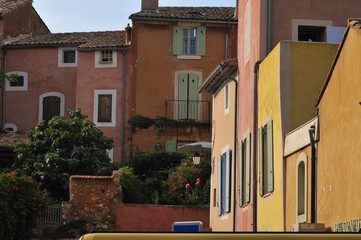 Ochre colors in village Roussillon, Provence France