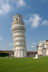 Pisa towe at the field of miracles in Pisa (Italy)