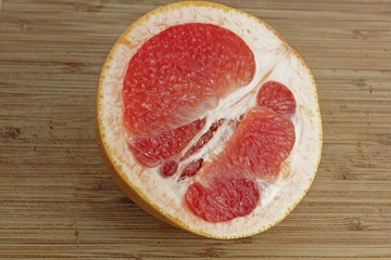 close up of grapefruit