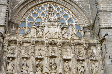 Fachada de la catedral de Ávila