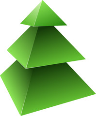 Vector pine tree.