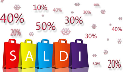 saldi buste colorate