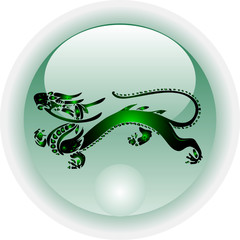 dragon shiny icon button