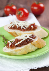 Chutney auf Baguette