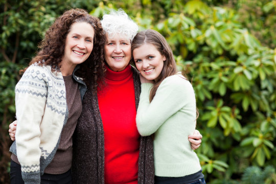 Grandmother, daughter and granddaughter