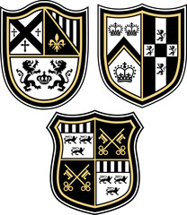 classic heraldic royal emblem badge - 28418527