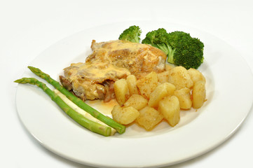 Grilled chicken leg